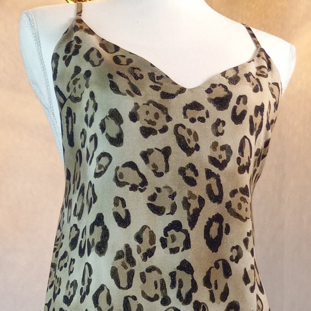 PQ Leo-Amelia Long Slip Dress Leopard Print Size M/L New with Tags